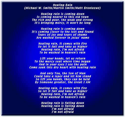 Healing Rain Lyrics